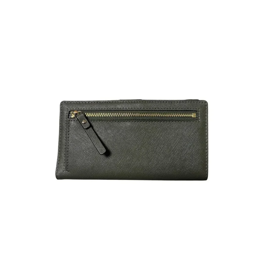 Kate Spade Green Leather Bifold Wallet